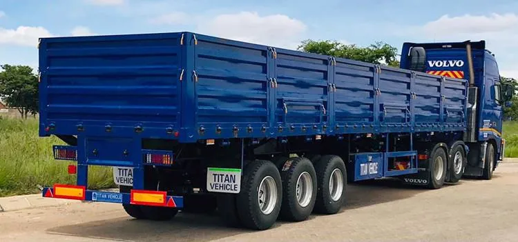 (Spot Promotion) China 3 Axles Drop Side Board Sidewall Triaxle Trailer with Side Wall Boards Grain Cargo Transport Truck Semi Trailer for Sale Manufacturers