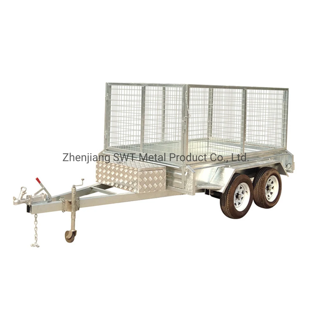 Galvanized Cage Trailer Tractor Dump Truck Trailer (SWT-TT85)