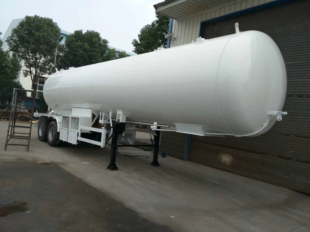 Tri-Axles 50cbm 25tons 56cbm LPG Gas Tank Road Tank Semi Trailer