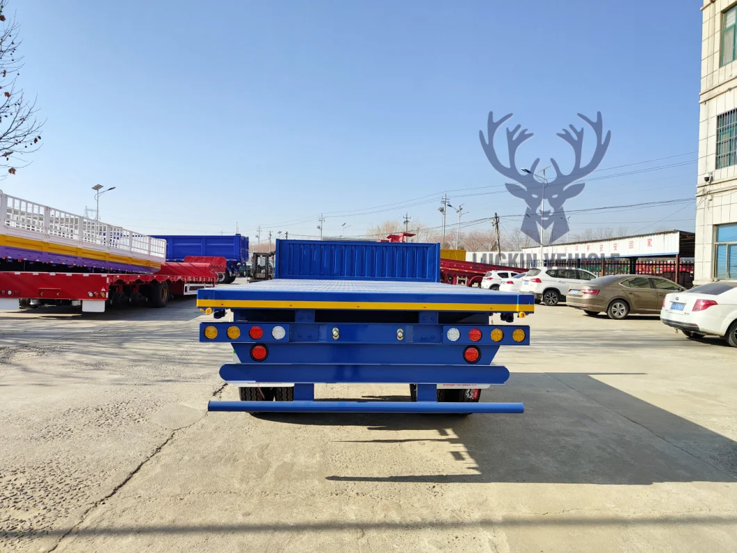 Spot Discount Cargo Semi Truck Trailer Fence Full Trailer Truck Flatbed Drawbar Trailers for Tanzanian