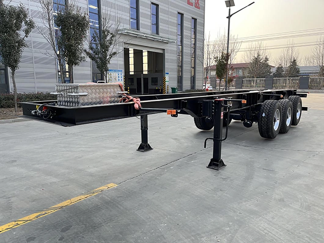 3 Axles Transporting Storage CNG Gas Cylinder 12 Tube Tanker Container Tank Semi Trailer