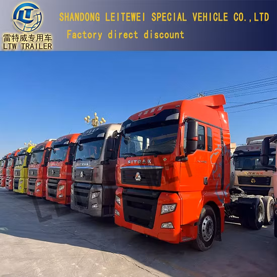 Sinotruck CNG Gas Truck A7 Подержанный тягач Грузовик с прицепом