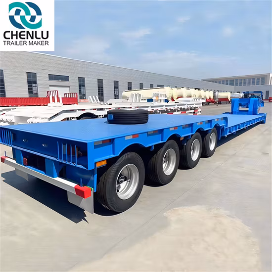 Продается 3-осный полуприцеп с низкой платформой и гусиной шеей.